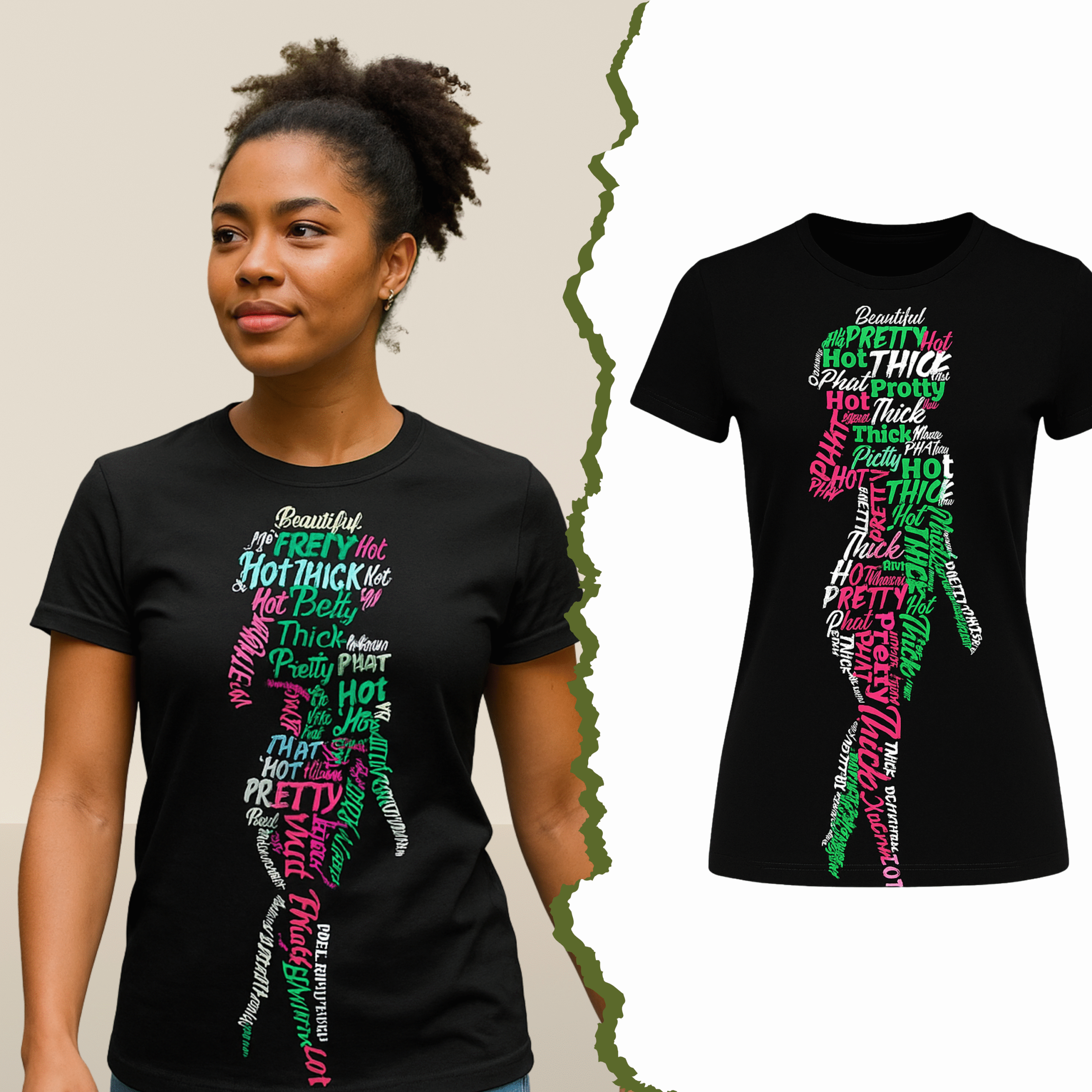 Empowering Curvy Woman Tee – Body Positive Clothing