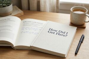 Open journal representing self-reflection, emotional awareness, and understanding anxiety patterns.